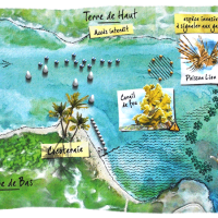 Carte lagon petite terre