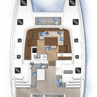 Catamaran Lagoon 40 carre cockpit