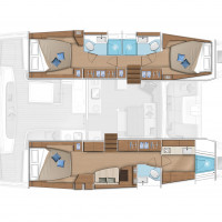 Lagoon 46 version 3 cabines