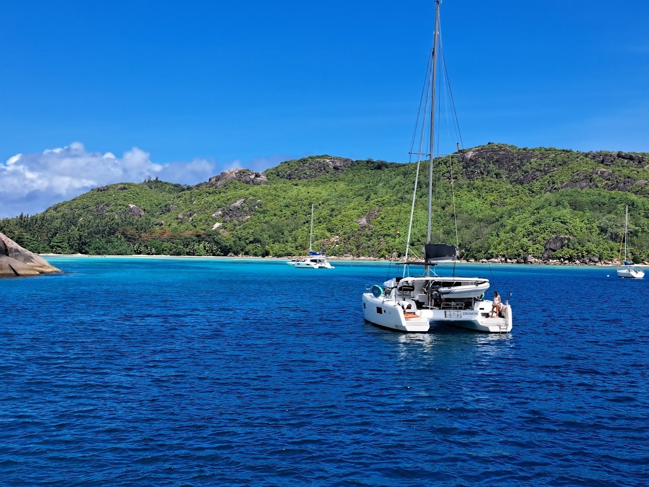 Lagoon catamaran under sail