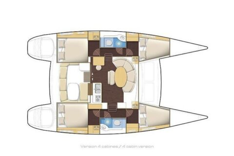Plan MODJO - Lagoon 380