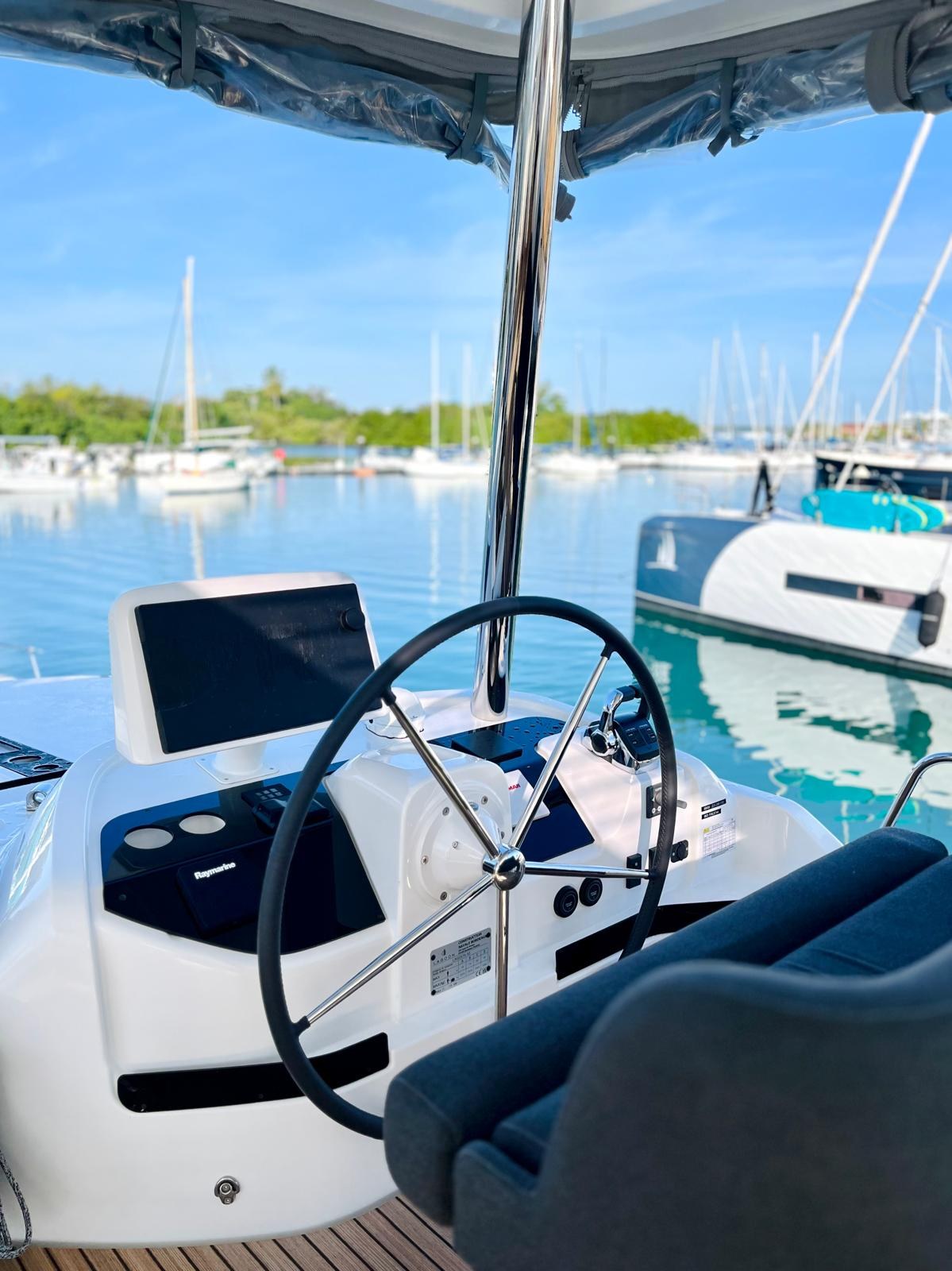 Lagoon under sail
